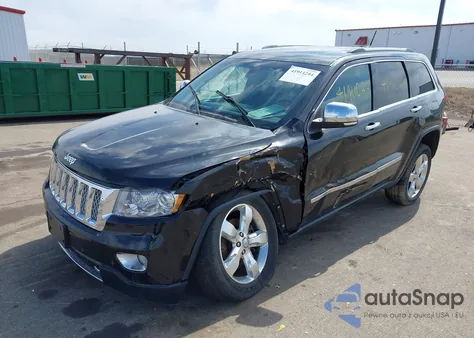2013 Jeep Grand Cherokee Overland Summit z USA, uszkodzony, nr VIN 1C4RJFCT3DC648935
